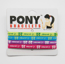 MULTI COLORS FRIENDS PONY BRACELETS